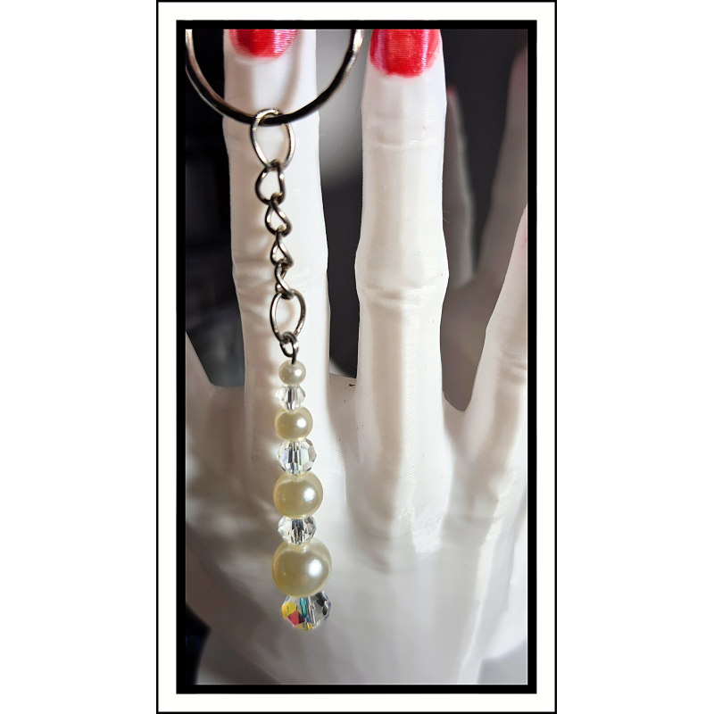Porte clés diamants naturel