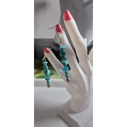 Collection Génération Turquoise Boucle d'oreille full turquoise pour le plus bel effet.